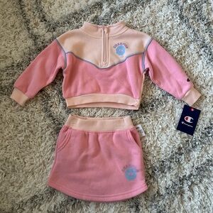 Champion Quarter Zip Pullover & Skirt Set 18m